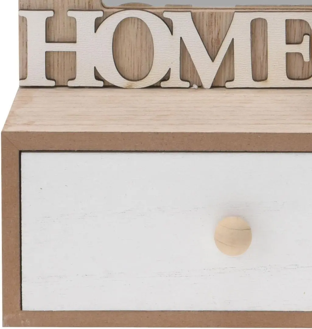 Oglinda de masa Excellent Houseware Home 50596 (Wood/White)