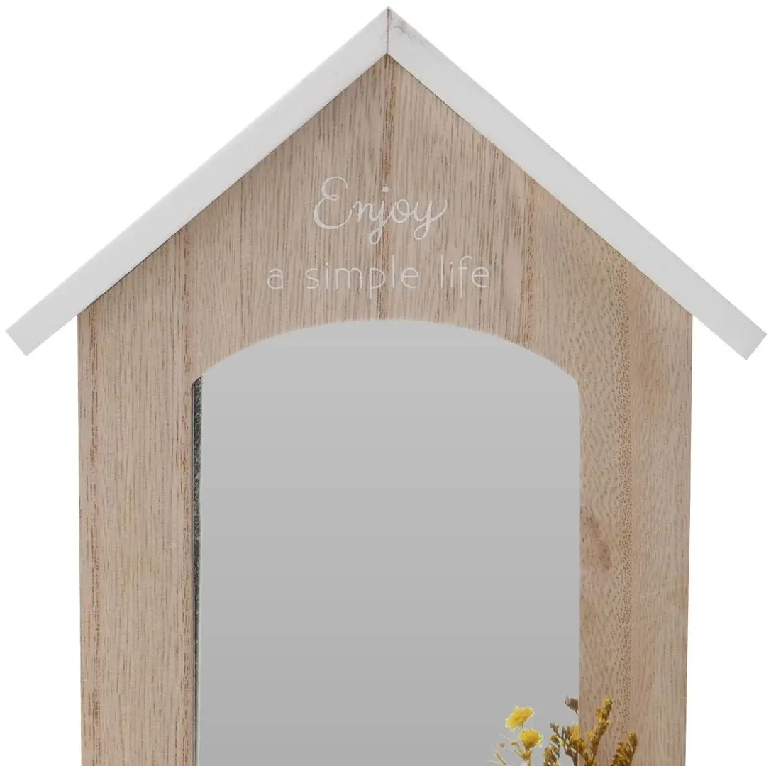 Oglinda de masa Excellent Houseware Home 50596 (Wood/White)