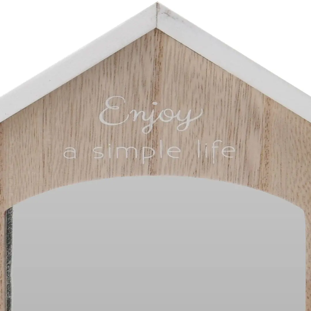 Oglinda de masa Excellent Houseware Home 50596 (Wood/White)