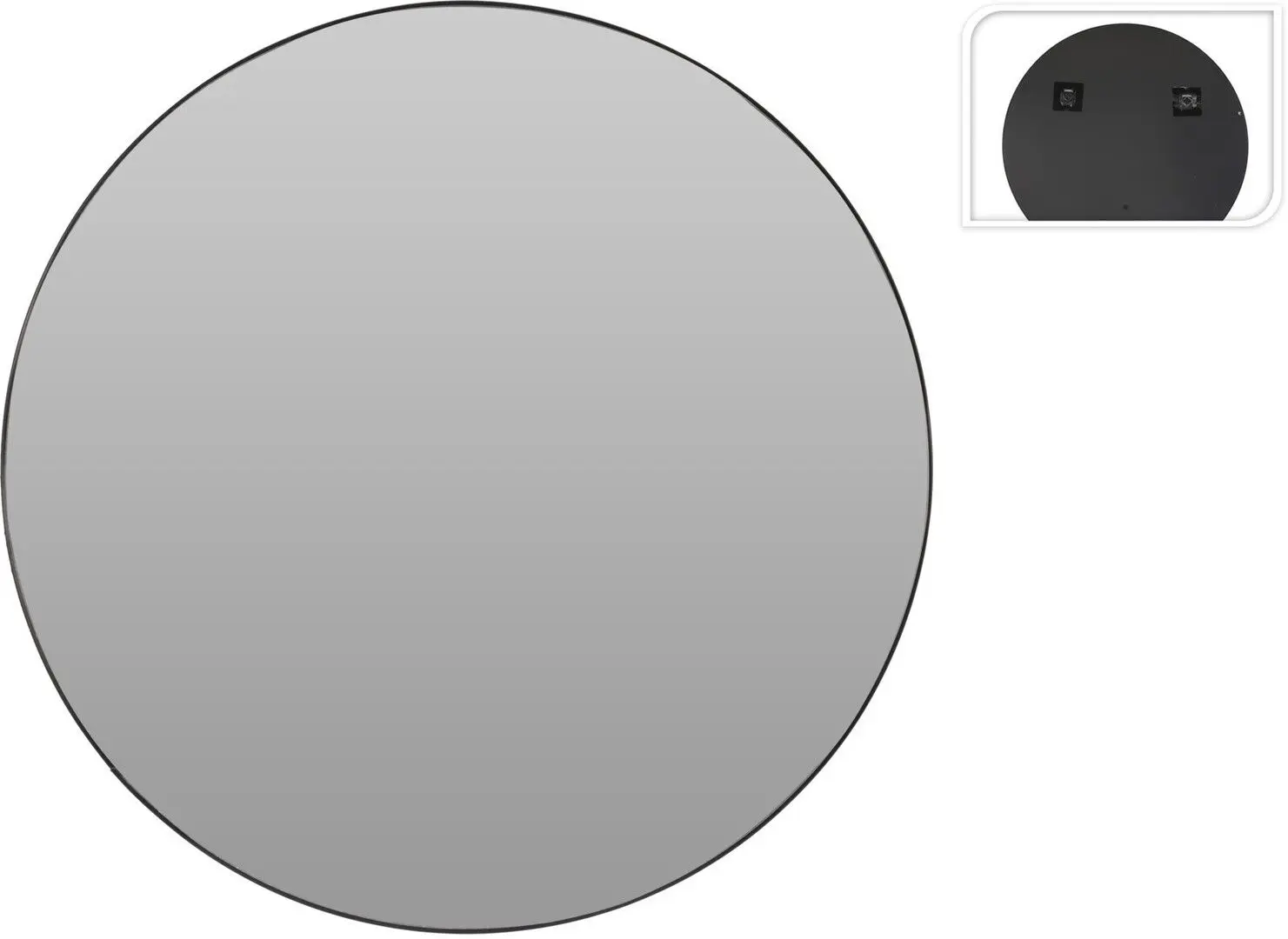 Зеркало H&S 51034 76см (Black)