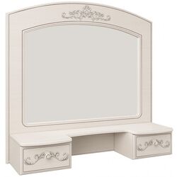 Oglinda cu raft Олмеко Karolina (Patina/Woodline Cream/Sandal White)