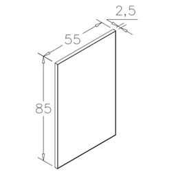Oglinda Orka Capetown 55x85 (Black) Thumb