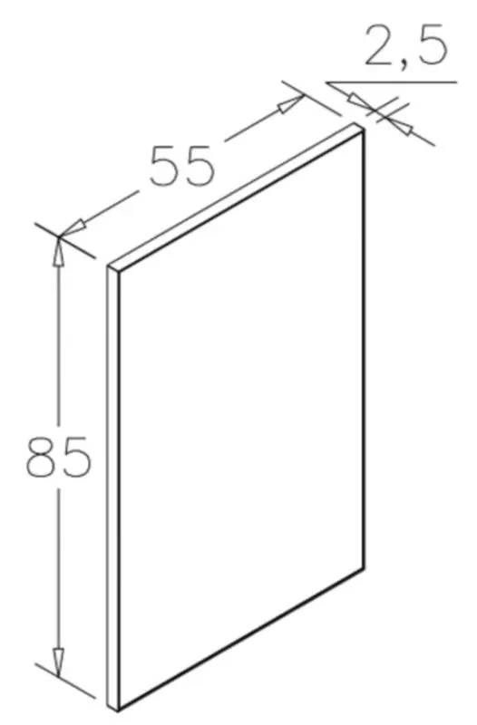 Oglinda Orka Capetown 55x85 (Black) - 2