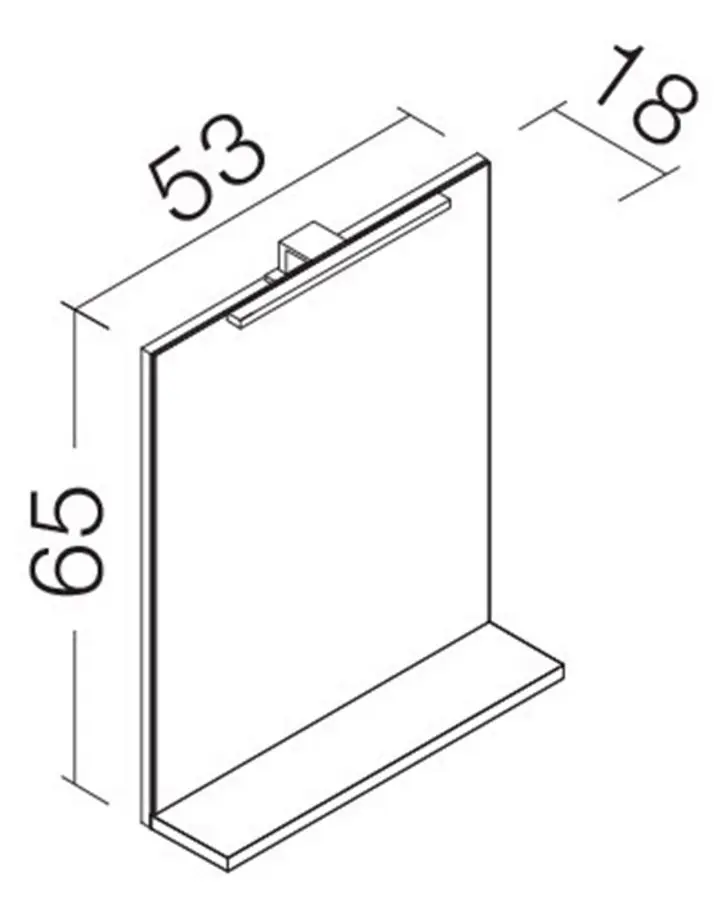 Зеркало Orka Duden 60 (Odeon White Oak)