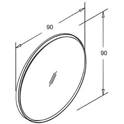 Зеркало Orka TR4012 90 (Black) Thumb