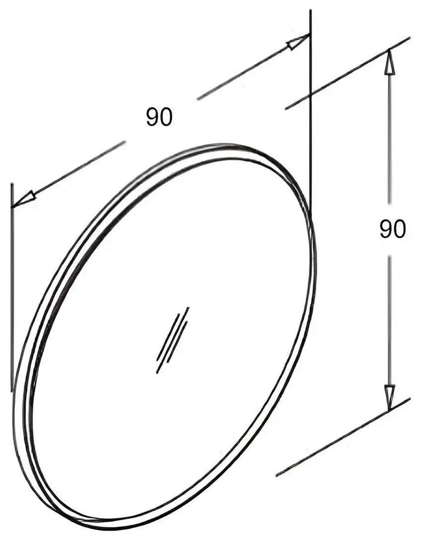 Зеркало Orka TR4012 90 (Black)