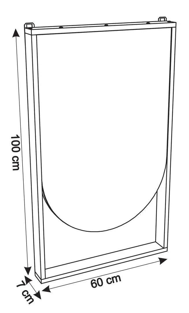 Oglinda Sanelit 107 Eclipse LED 600 (White/Black)