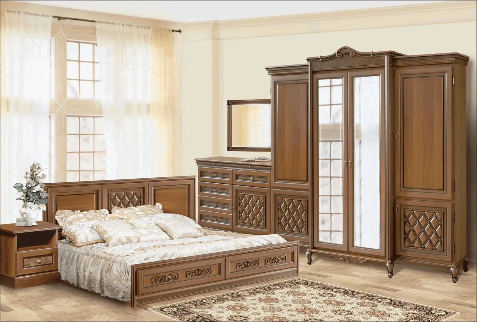 Oglinda Skay Novita 1.09 (Caravaggio Nut/Italian Nut) - 3