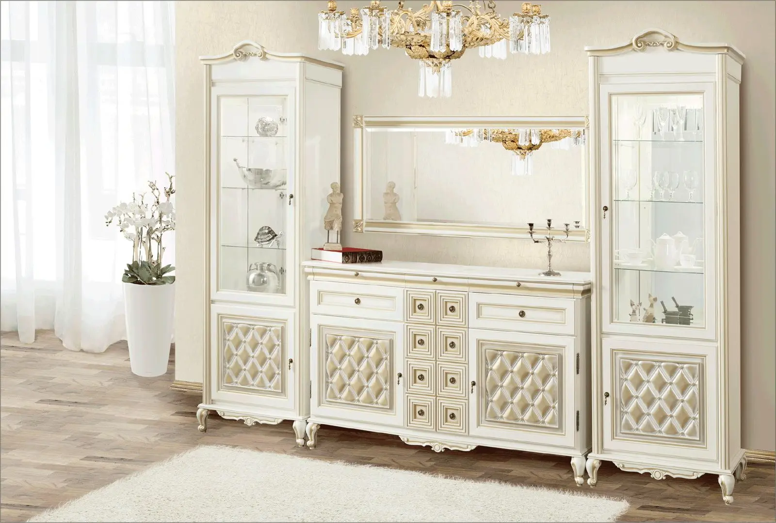 Oglinda Skay Novita 1.67 (White/Gold) - 2