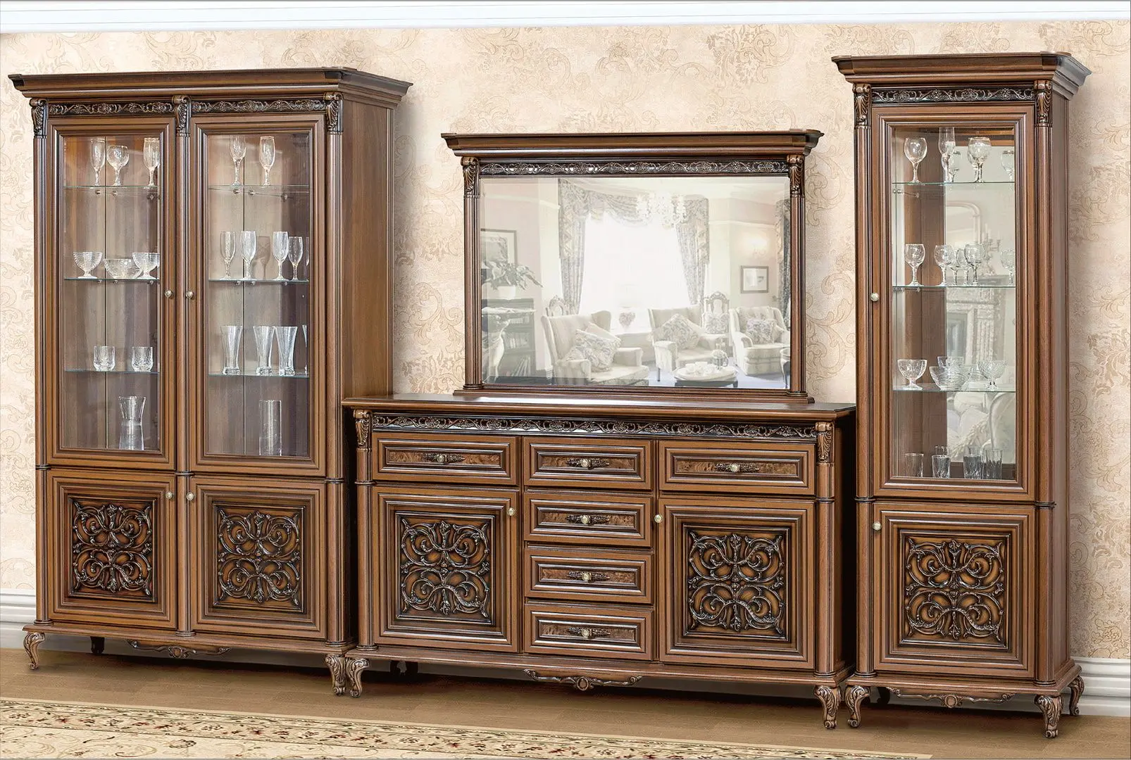 Oglinda Skay Toskana Lukka 1.18 (Caravaggio Nut/Italian Nut) - 2