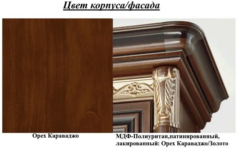 Oglinda Skay Toskana Nova 1.18 (Caravaggio Nut/Gold)