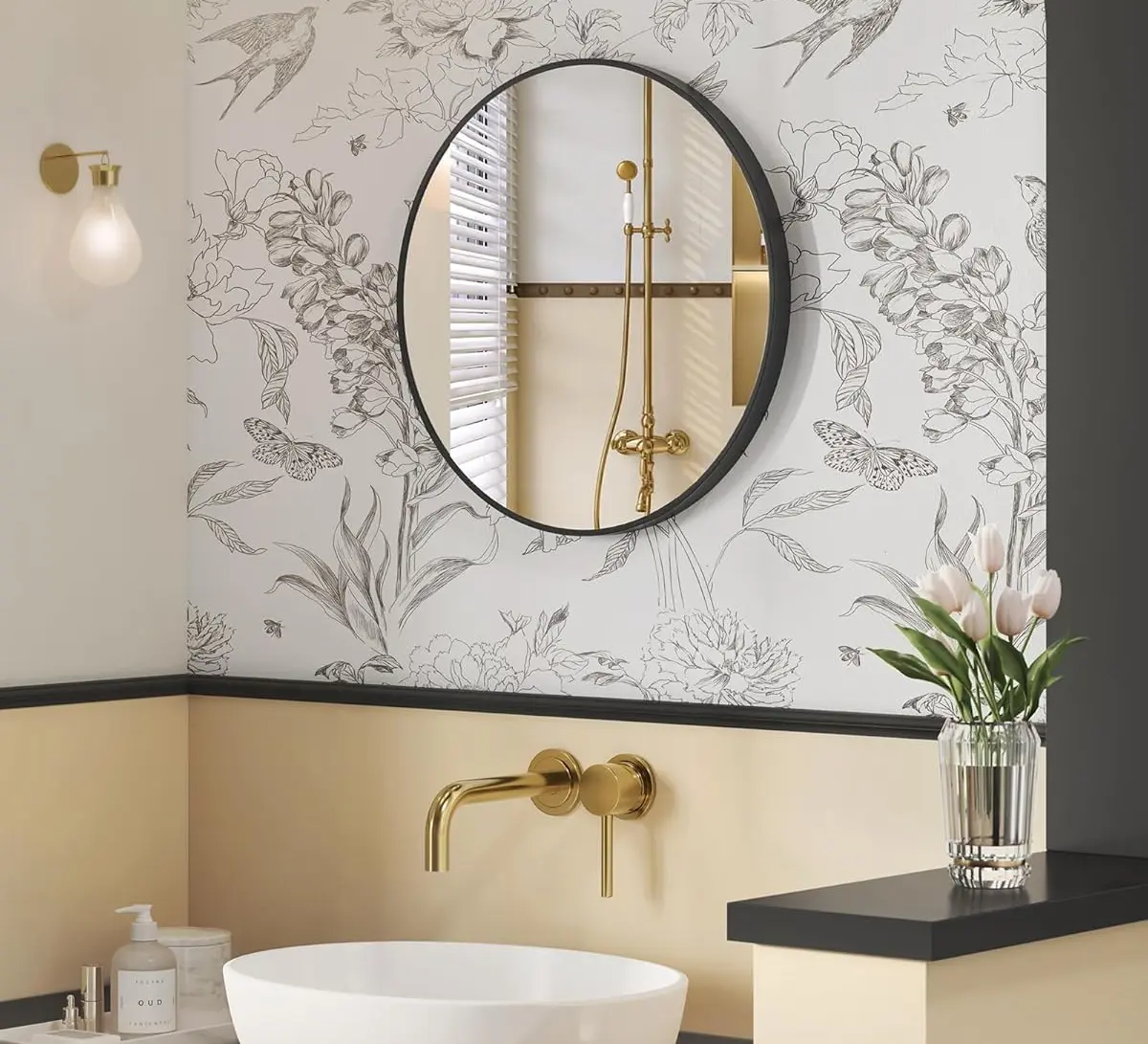 Зеркало Songmics LWM102B01 (Ink Black)