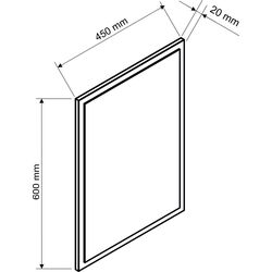 Oglinda Stolkar Lyon 45x60 (Oak Lefkas) Thumb