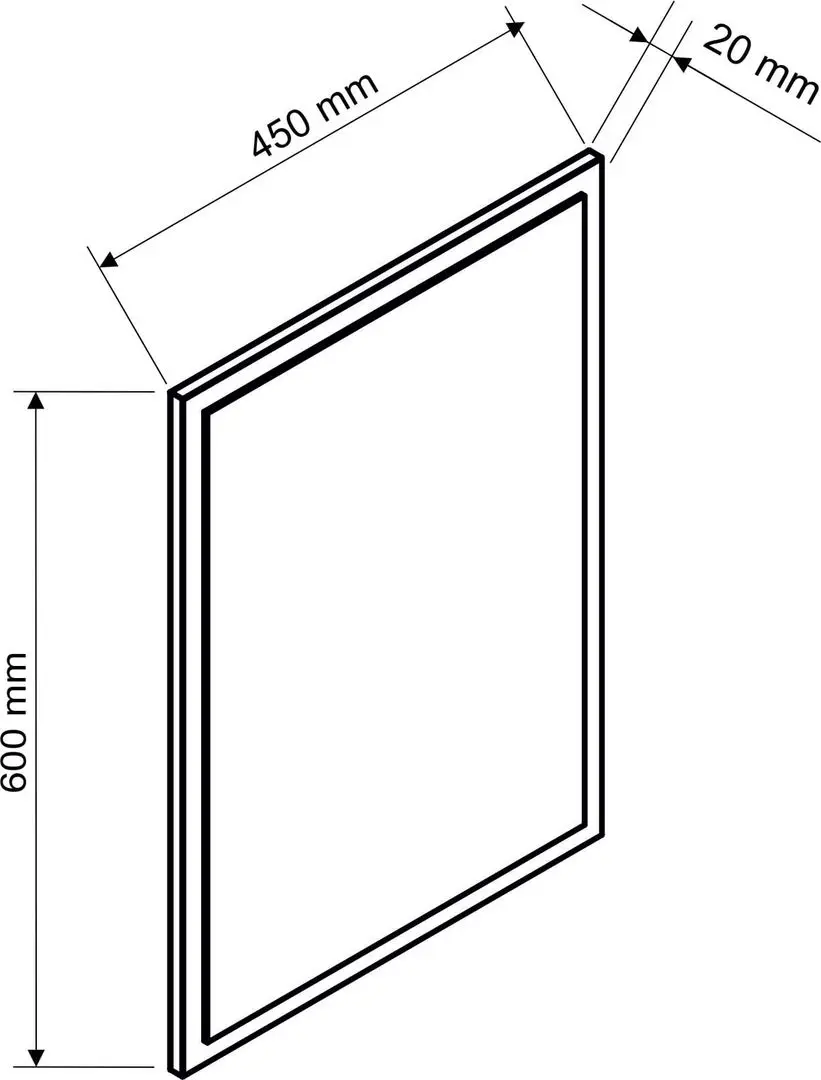 Oglinda Stolkar Lyon 45x60 (Oak Lefkas) - 2