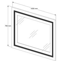Oglinda Supraten Burgundie 100 (White) Thumb