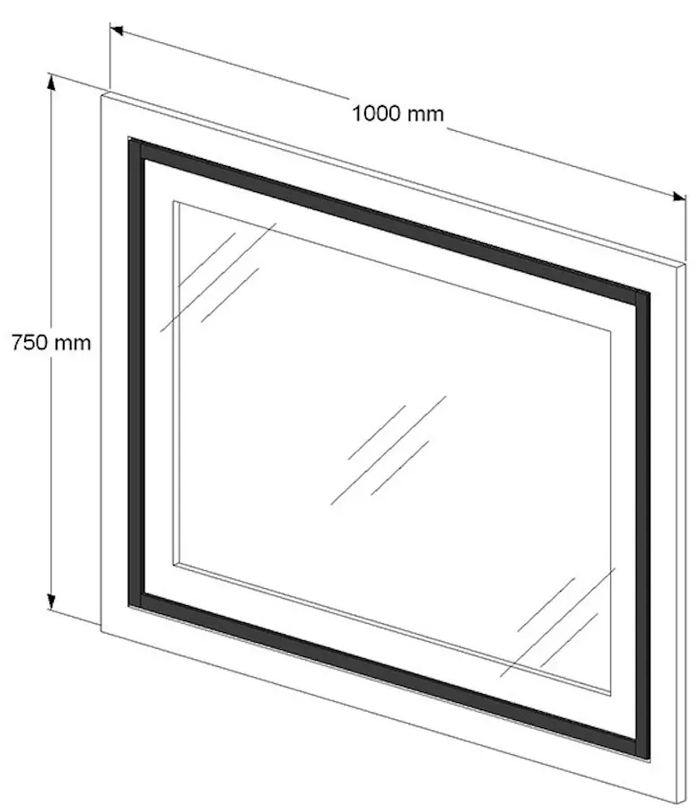 Oglinda Supraten Burgundie 100 (White)