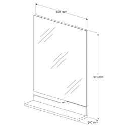 Oglinda Supraten Elsass 60 (White) Thumb