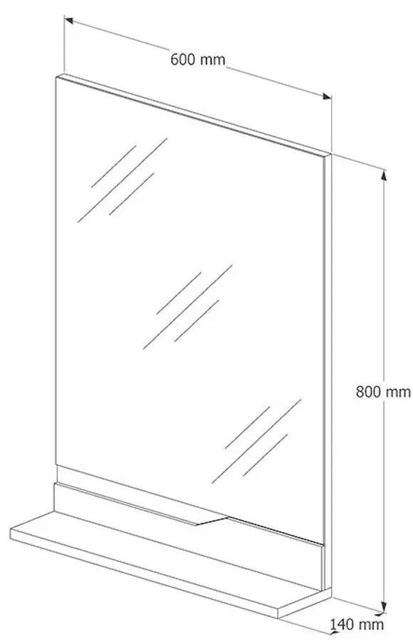 Oglinda Supraten Elsass 60 (White)