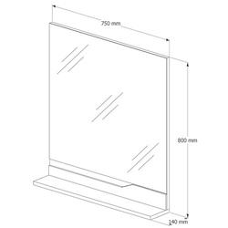 Oglinda Supraten Elsass 75 (Beige) Thumb