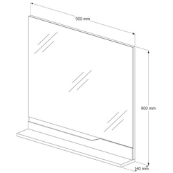Oglinda Supraten Elsass 90 (Beige) Thumb