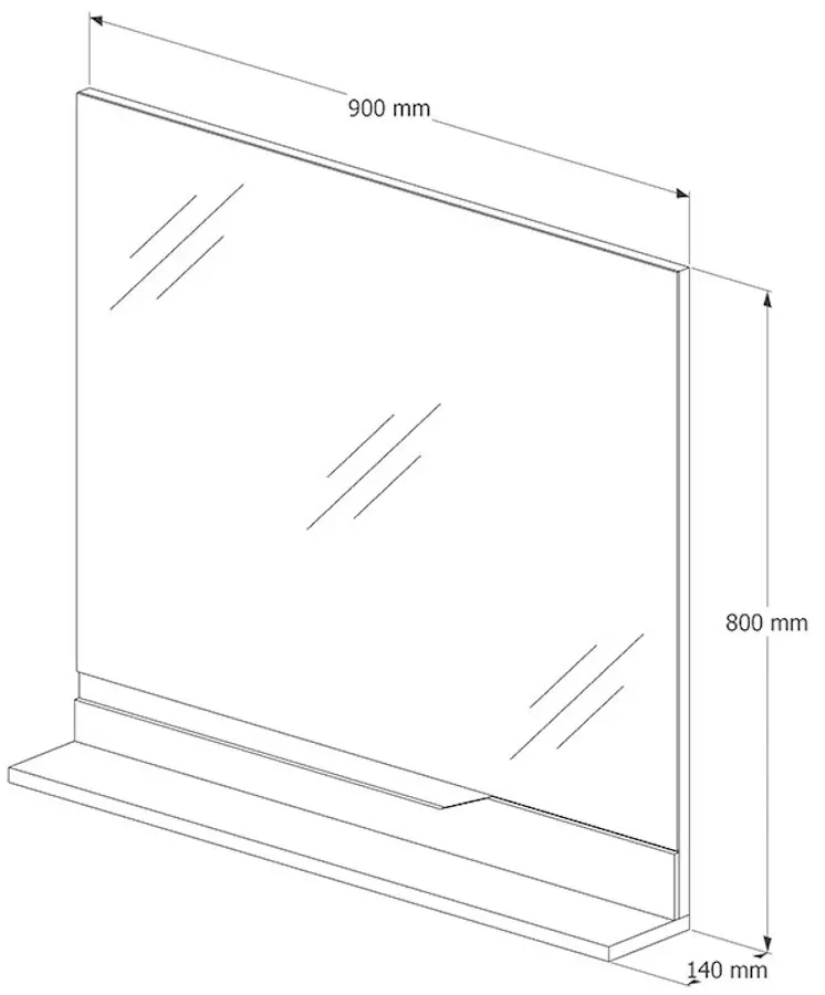 Oglinda Supraten Elsass 90 (Beige)