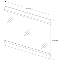 Oglinda Supraten Modern 120 (White) Thumb