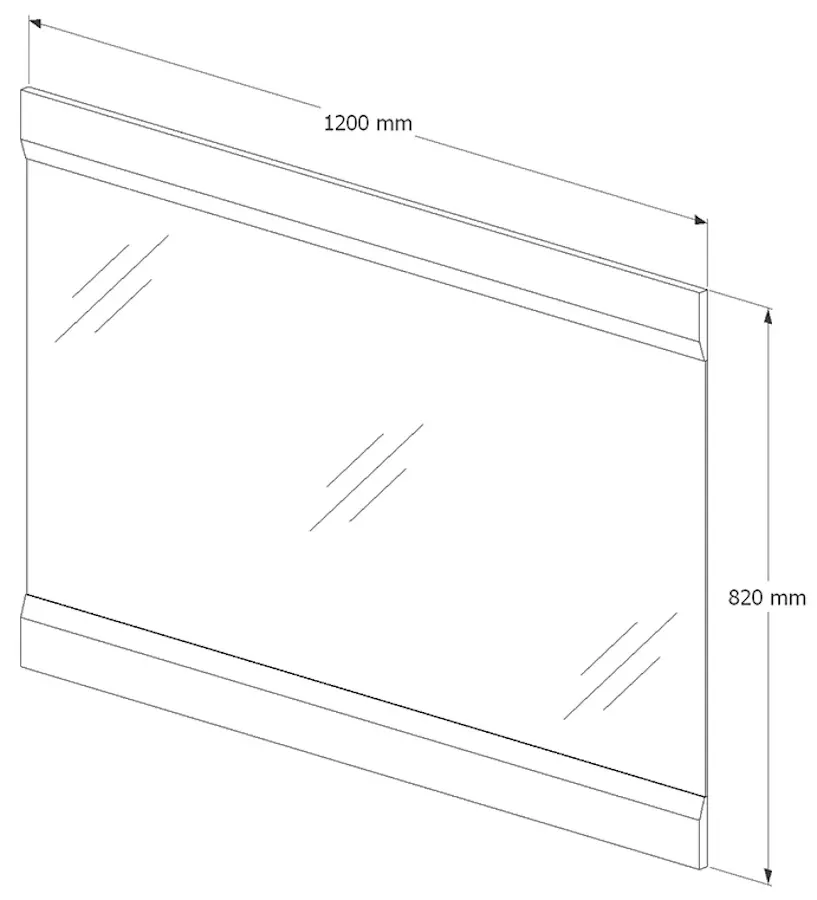 Oglinda Supraten Modern 120 (White)