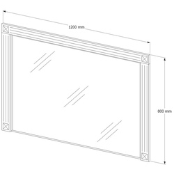 Oglinda Supraten Napoleon 120 (White/Silver) Thumb
