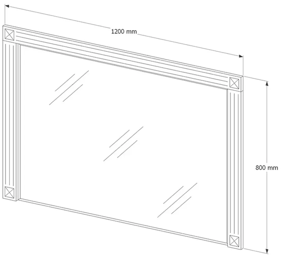 Oglinda Supraten Napoleon 120 (White/Silver)