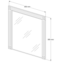 Oglinda Supraten Napoleon 85 (White/Silver) Thumb