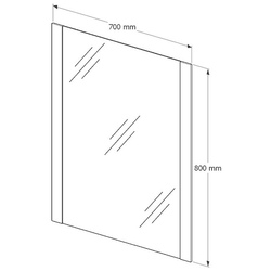 Зеркало Supraten Santi 70 (Grey) Thumb