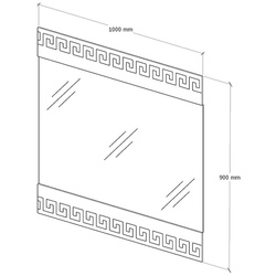 Oglinda Supraten Versailles 100 (White) Thumb