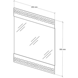 Oglinda Supraten Versailles 85 (White) Thumb