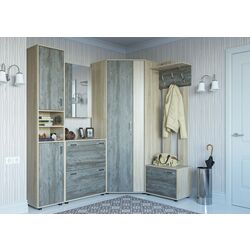 Oglinda cu dulap SV-Mebel Vizit 1 (Sonoma Oak/Jackson Pine) Thumb