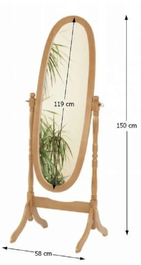 Oglinda Tempo Kondela 20124 (Oak) - 2