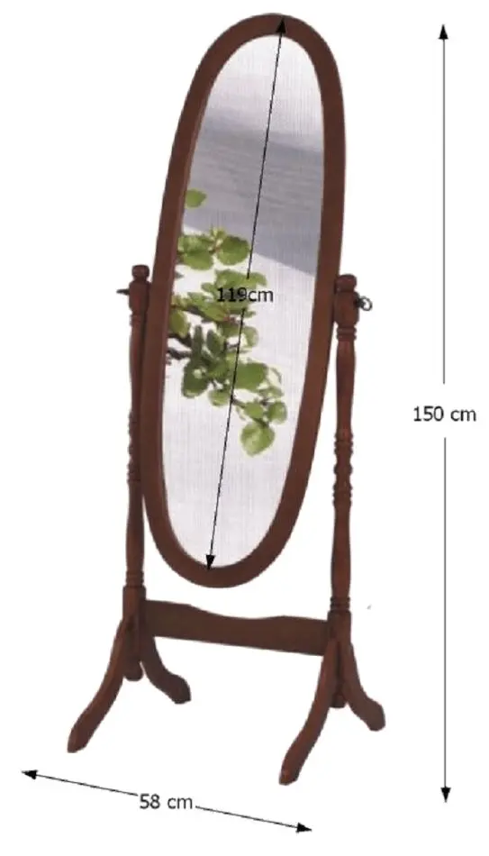 Зеркало Tempo Kondela 20124 (Walnut) - 2