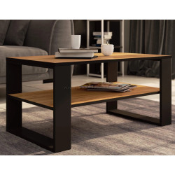 Журнальный столик  Akord Alex 92см (Craft Oak/Black)