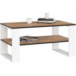 Журнальный столик Akord Alex 92см (Craft Oak/White) Thumb
