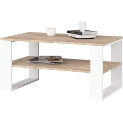 Masa pentru reviste Akord Alex 92cm (Sonoma Oak/White) Thumb