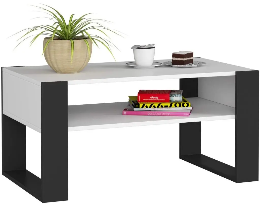 Masa pentru reviste Akord Domi 92 (White/Black)