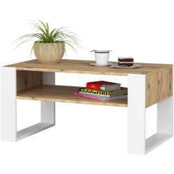 Masa pentru reviste Akord Domi 92cm (Artisan Oak/White) Thumb