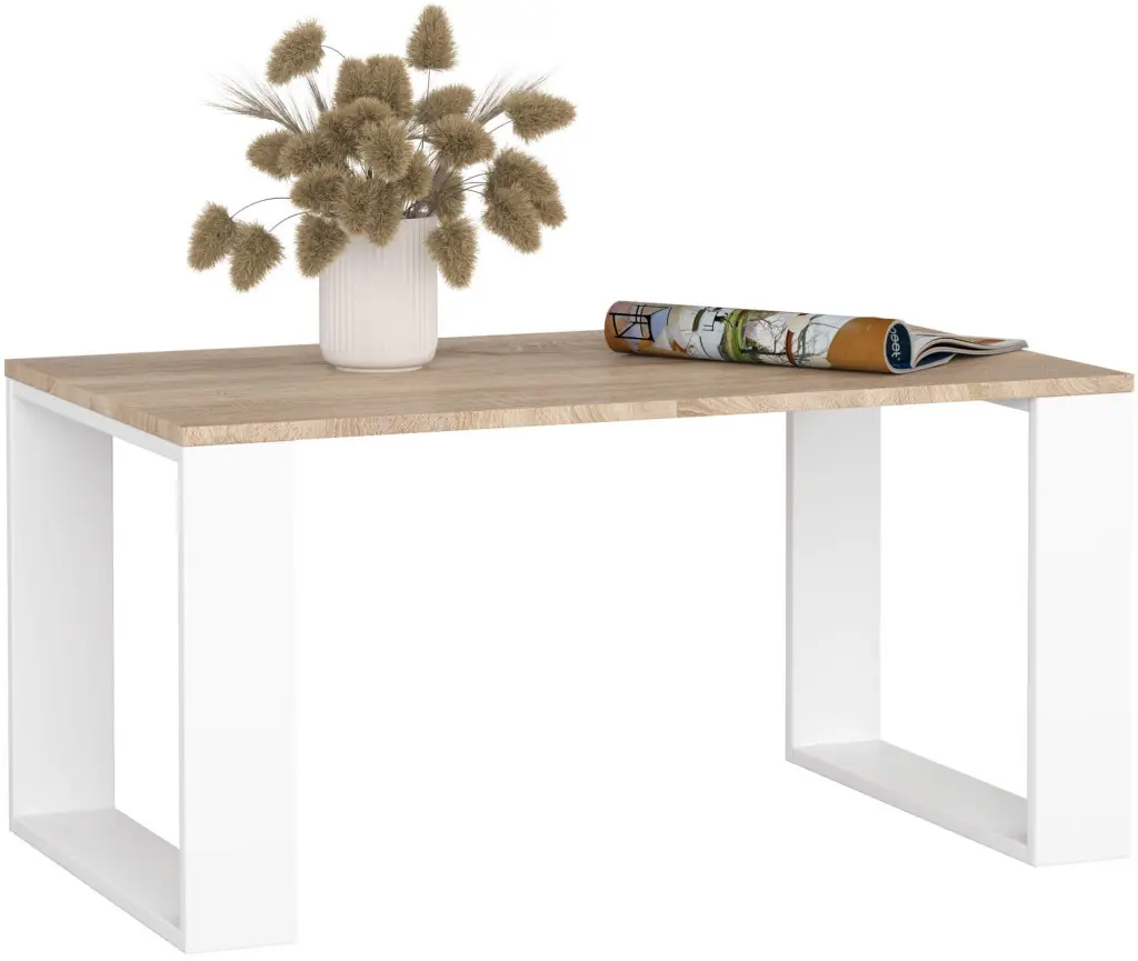 Журнальный столик Akord Nox (Sonoma Oak/White)