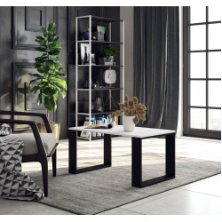 Журнальный столик Akord Nox (White/Black) Thumb