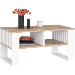 Masa pentru reviste Akord Rockford 92cm (Sonoma Oak/White) Thumb