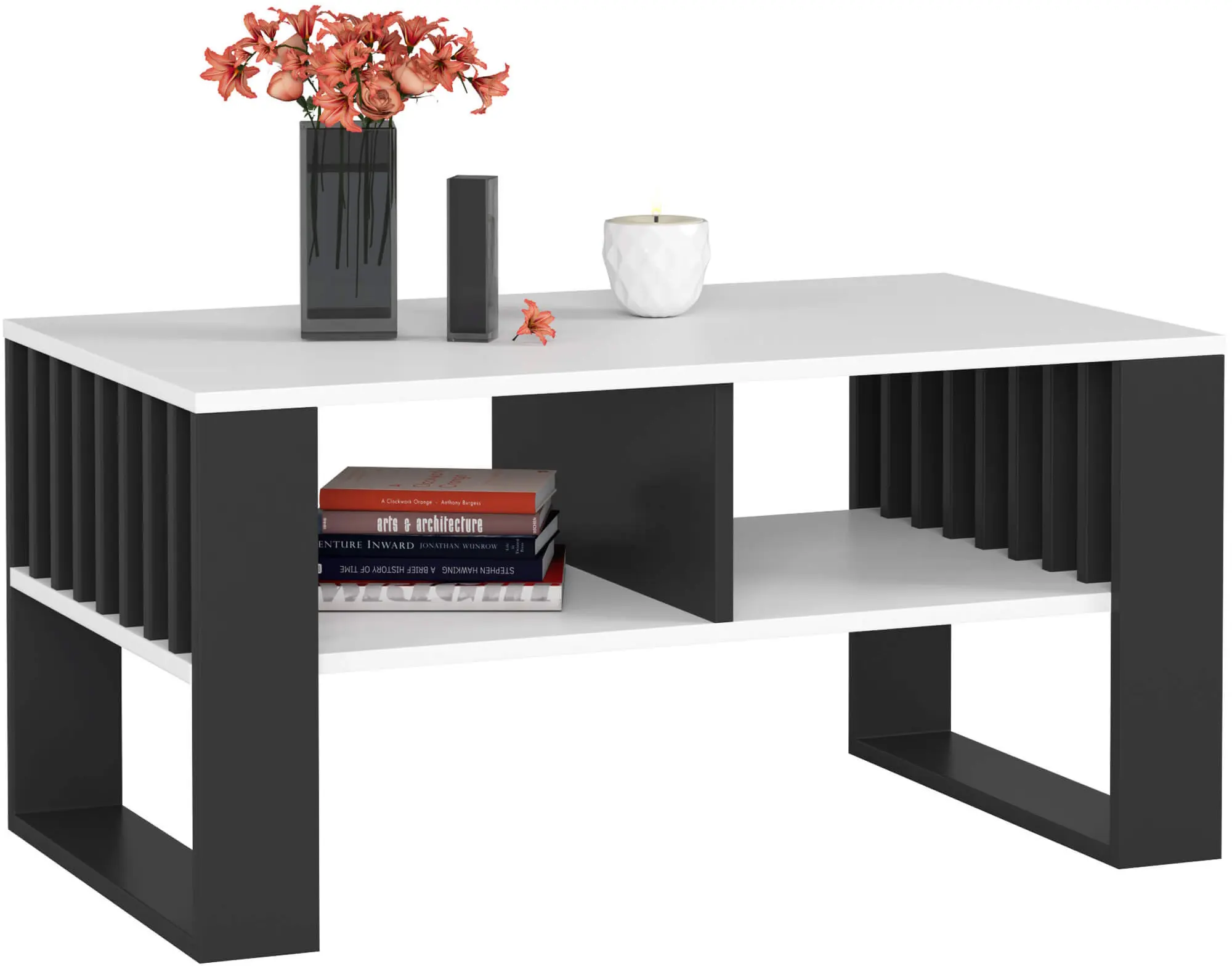 Masa pentru reviste Akord Rockford 92cm (White/Black) - 3