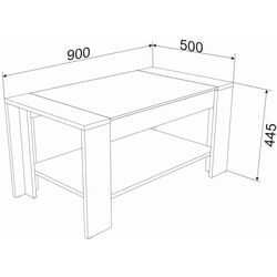 Журнальный столик Ambianta Oscar Thumb