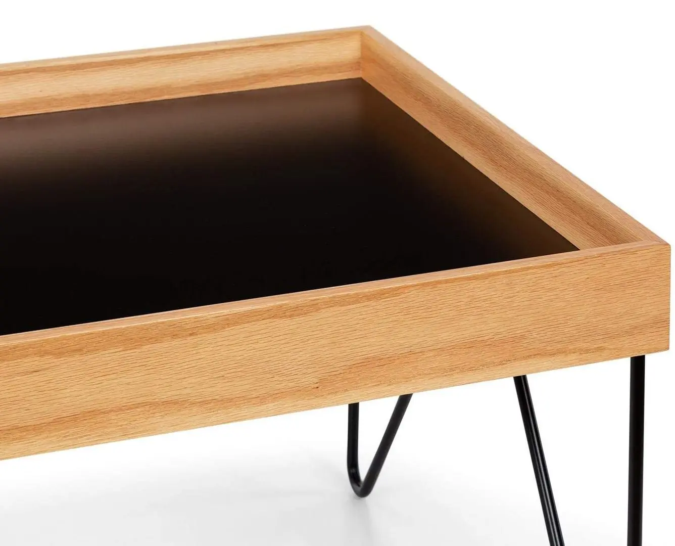 Журнальный столик Besoa Big Lyon (Black/Wood) - 2