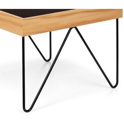 Журнальный столик Besoa Big Lyon (Black/Wood) Thumb