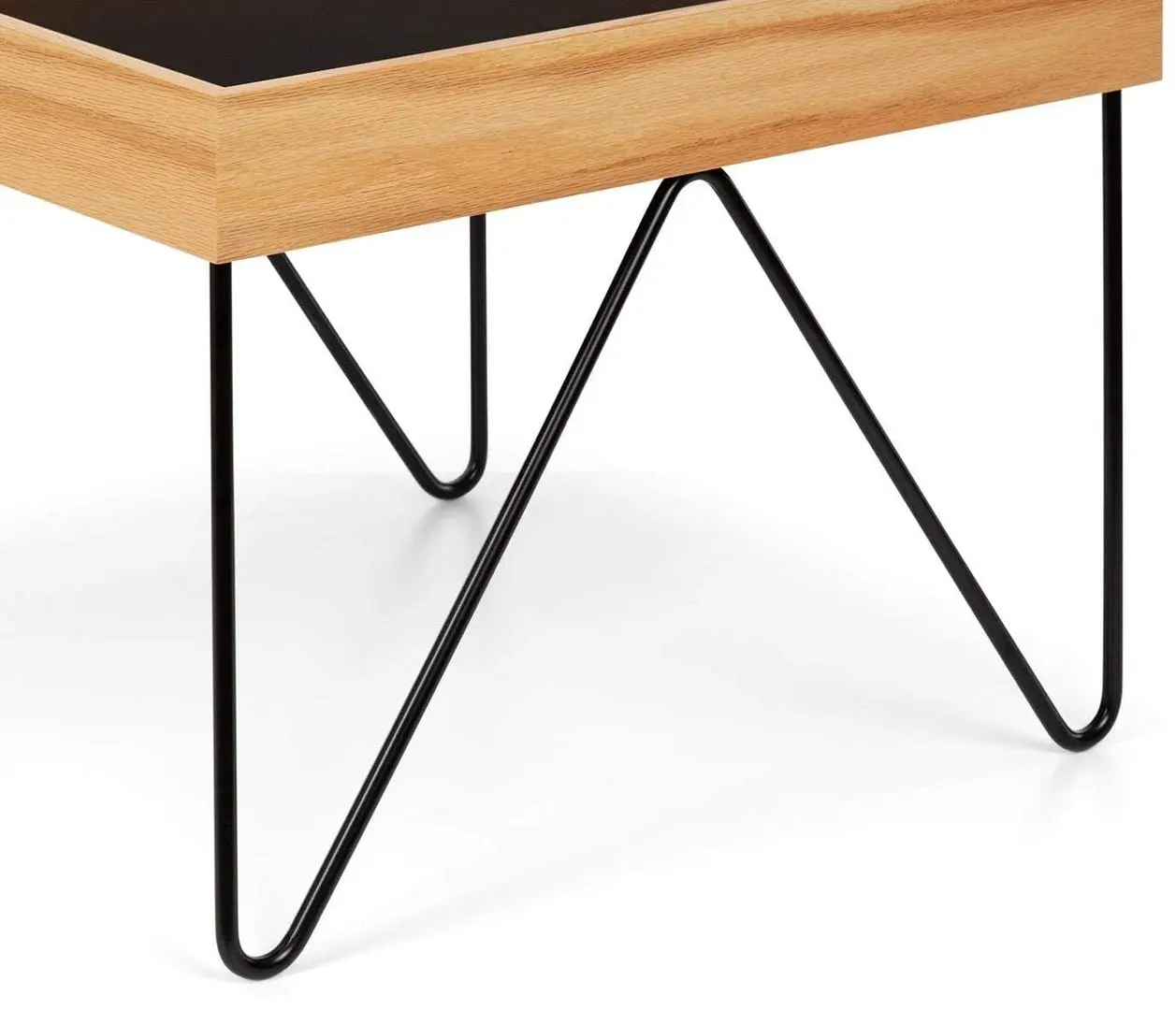 Журнальный столик Besoa Big Lyon (Black/Wood) - 3