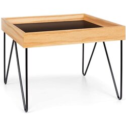 Masa pentru reviste Besoa Big Lyon (Black/Wood)